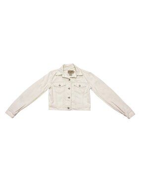 Vintage Calvin Klein White Denim Jacket Made in USA Women’s 1990s
